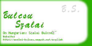 bulcsu szalai business card